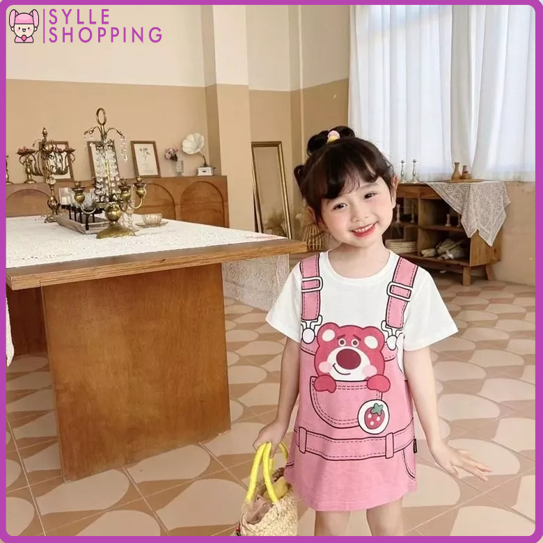 Sylle - Dress Anak 1-5th || Baju Anak Perempuan Bahan Katun Lotso BW052