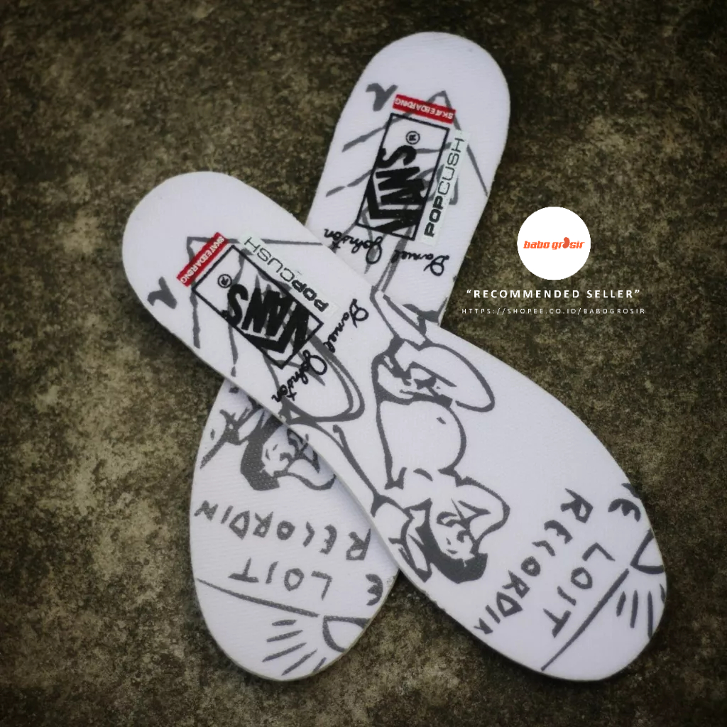 PROMO Sepatu Slip On Pria Wanita | Vans Slip On Daniel Johnston Premium Import Quality Include Box, Upper Kanvas, Waffle DT Anti Slip, Tag Made in China, Harga Termurah