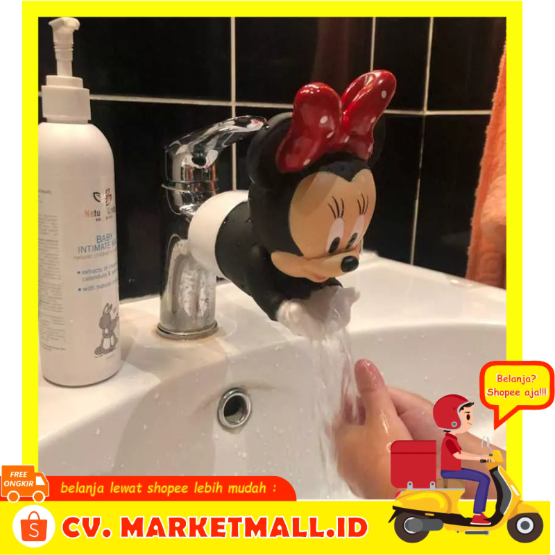 Ekstensi Keran Air Silikon Elastis Wastafel Membantu Anak-anak Mencuci Tangan Model Minnie Mouse DToy DT050 - 7CHZIEBK