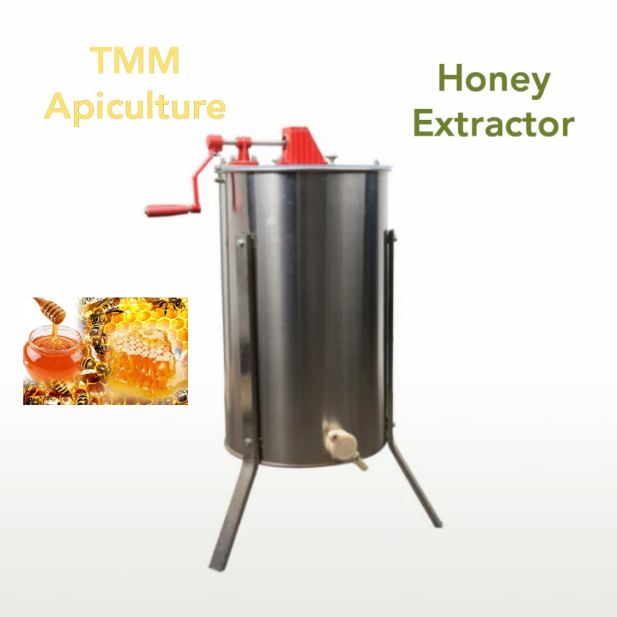 Mesin Peras Madu Honey Extractor Hand 3 Frames Stainless Steel