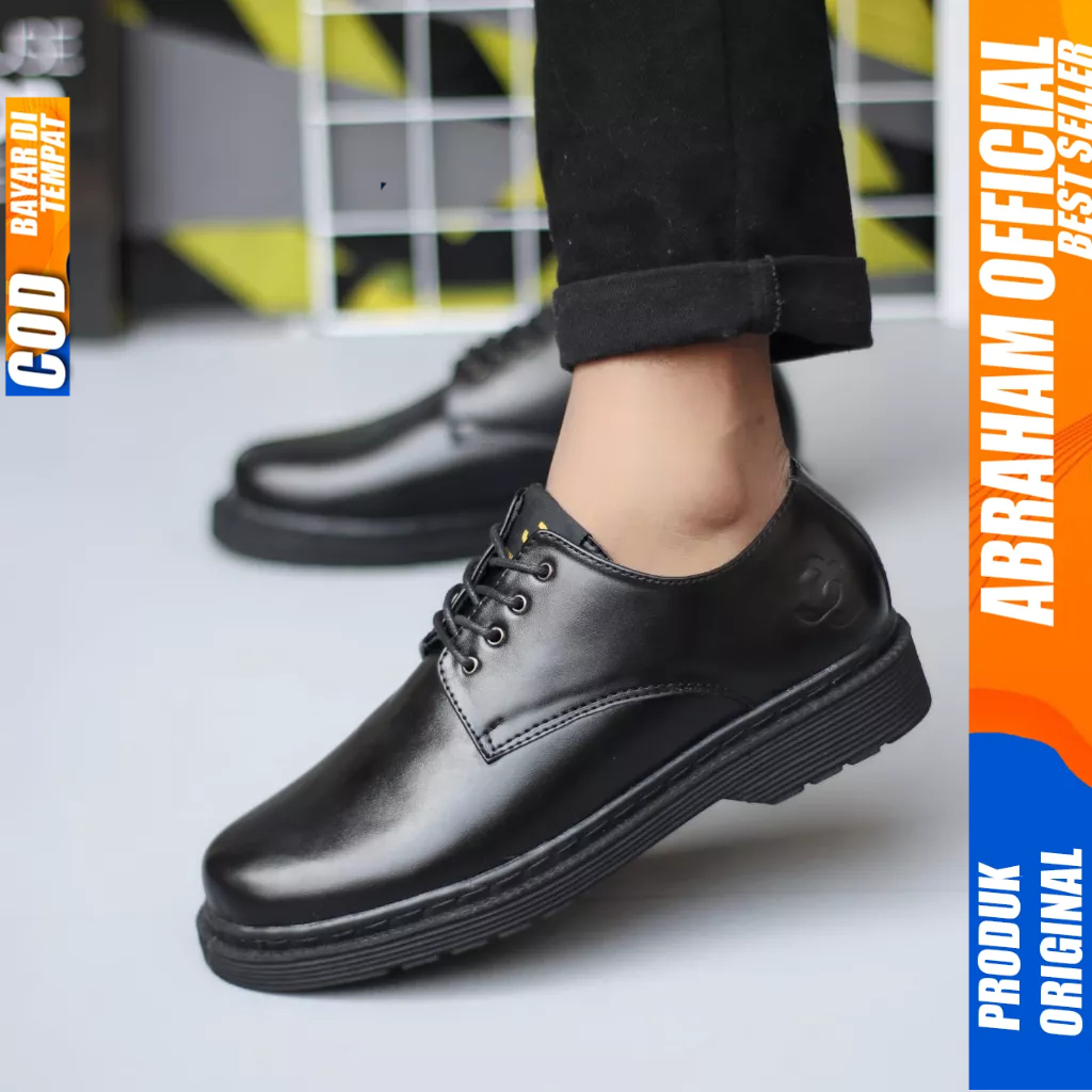 Sepatu Formal Pantofel Docmart Oxord Hitam Kerja Pria