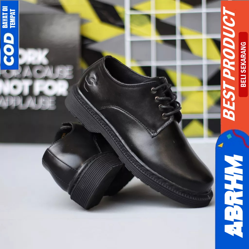 Sepatu Formal Pantofel Casual Docmart Hitam Kerja Pria