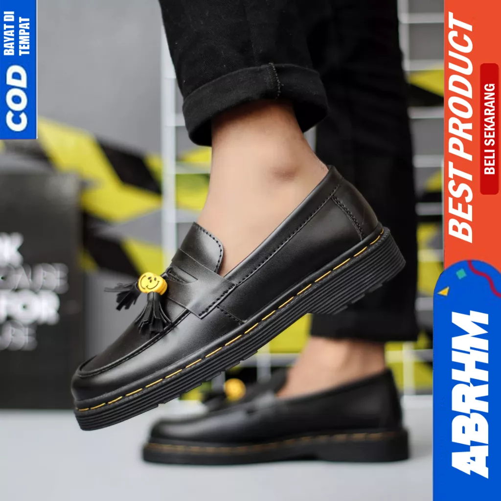 ABRHM Sepatu Loafers Penny Docmart Casual Kerja Pria