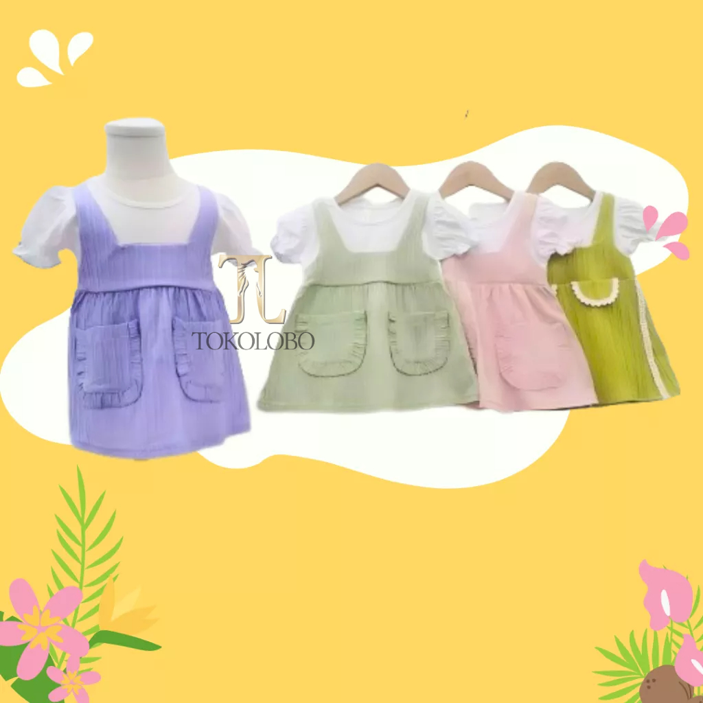 tokolobo 12.12 BIRTHDAY SALE DRESS ANAK POCKETS KD 556