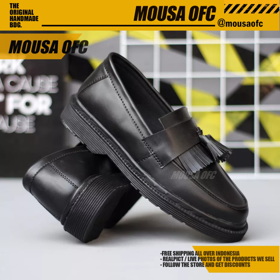 Sepatu Docmart Formal Pantofel Kerja Hitam Pria