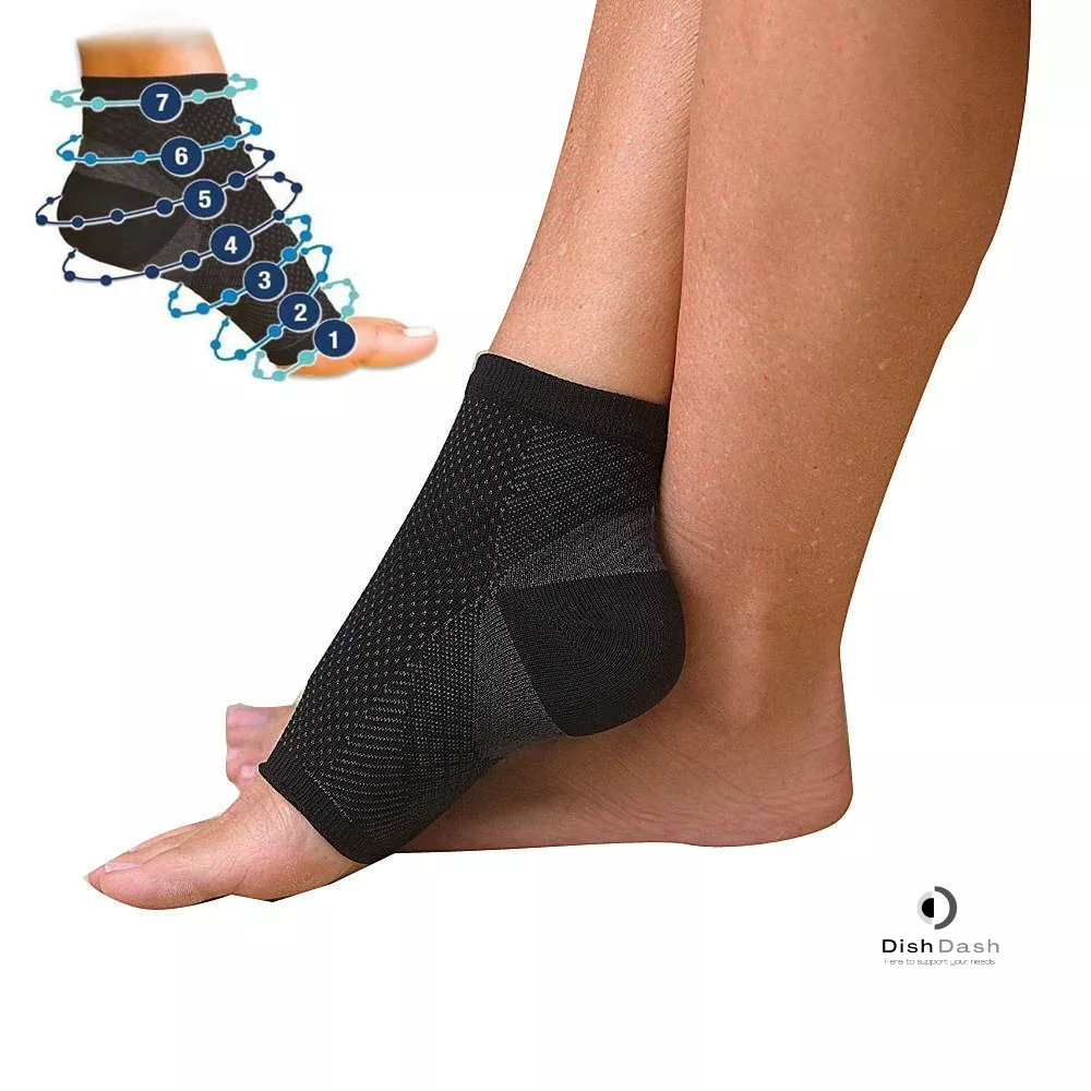 [BAYAR DI TEMPAT] 1 Pasang Kaos Kaki Olahraga Compression Support Angkle Support / Pelindung Tumit Anti Lelah / Anti Fatigue Compression Socks