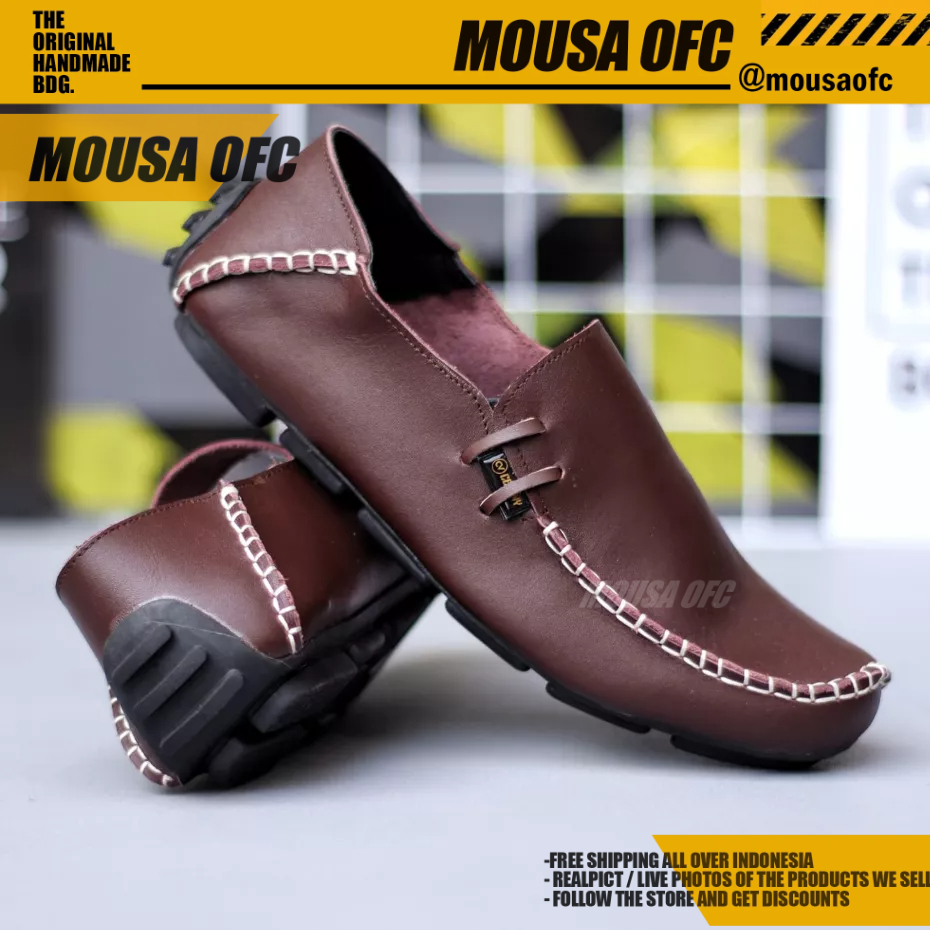 Sepatu Casual Formal Kulit Asli Pantofel Kerja Pria