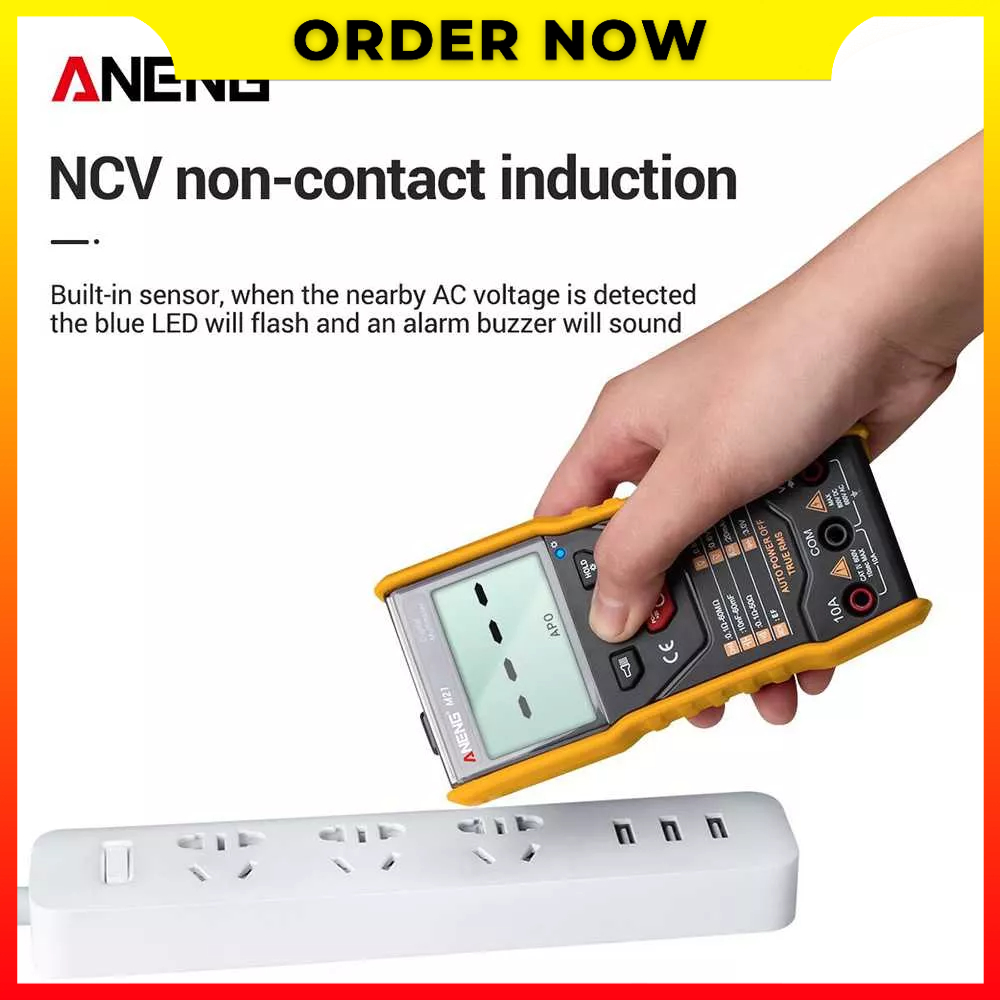 Alat Tester Avometer Digital Multimeter Multitester Voltage Tester Akurat dan Detail Aneng Original M21 - MBOT2DBK