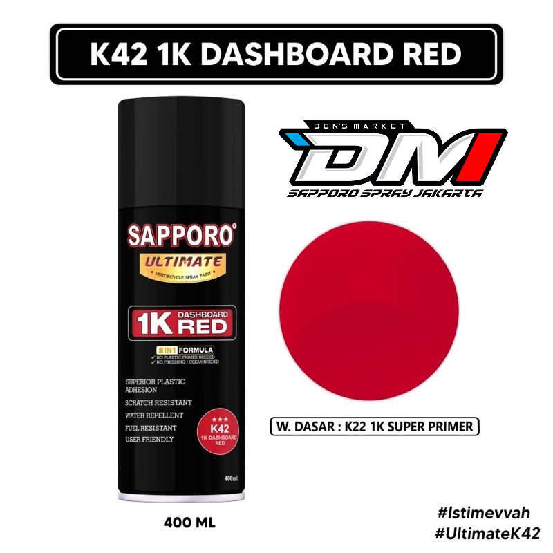 Sapporo Ultimate K42 Dashboard Red 1K 400 ml