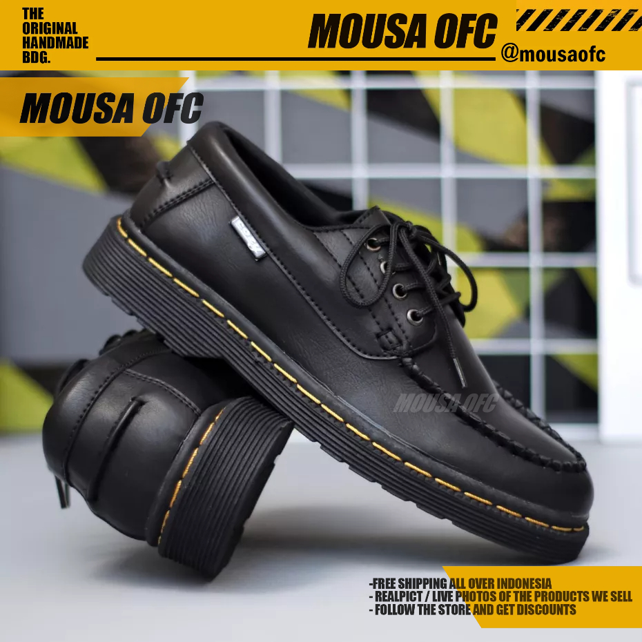 Sepatu Docmart Formal Pantofel Kerja Hitam Pria