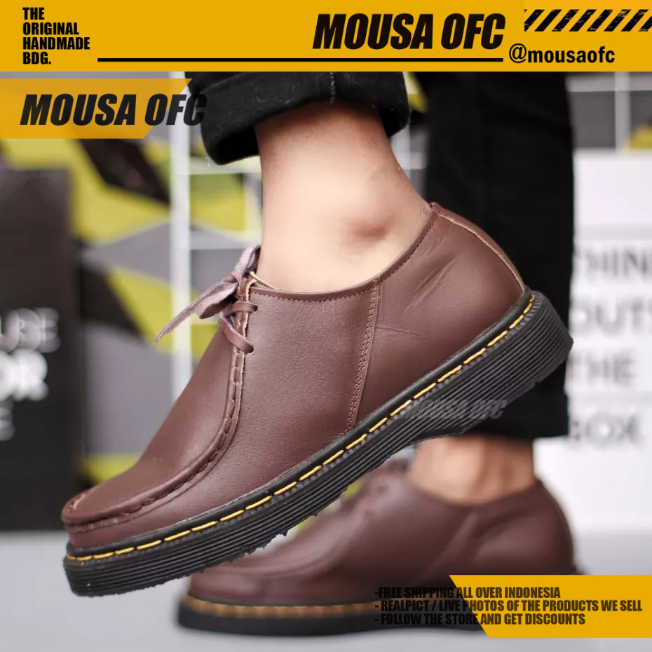 Sepatu Docmart Low Boots Formal Kulit Asli Pria