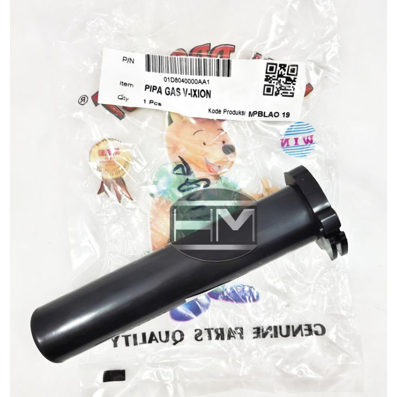 selongsong pipa gas sepeda motor Vixion old merek win