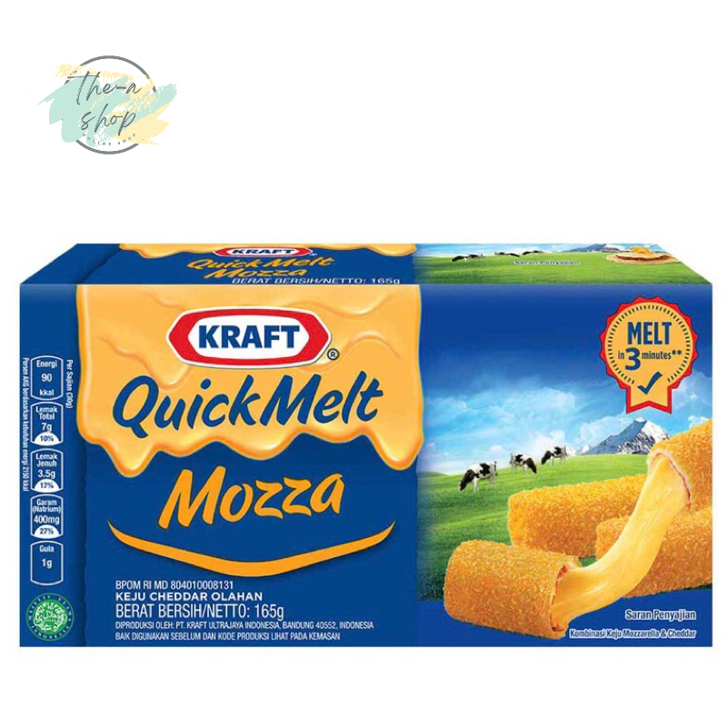 

Keju Kraft 150g All in 1 cheddar Quick melt Mozza frisian flag