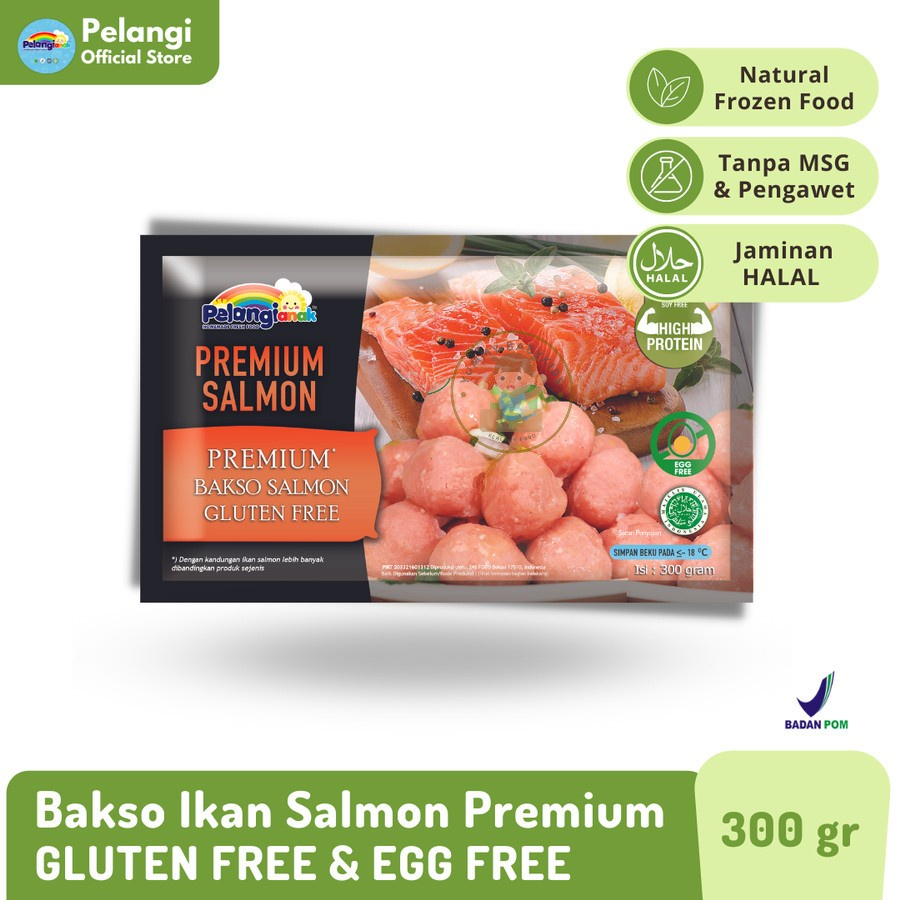 

Bakso Salmon PELANGI ANAK GLUTEN FREE TANPA MSG TANPA PENGAWET