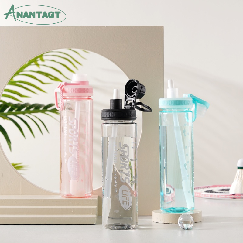 Letyeah &amp; Anantagt Botol minum 800ml Anti Bocor luar / water Bottle Tempat Air Minum