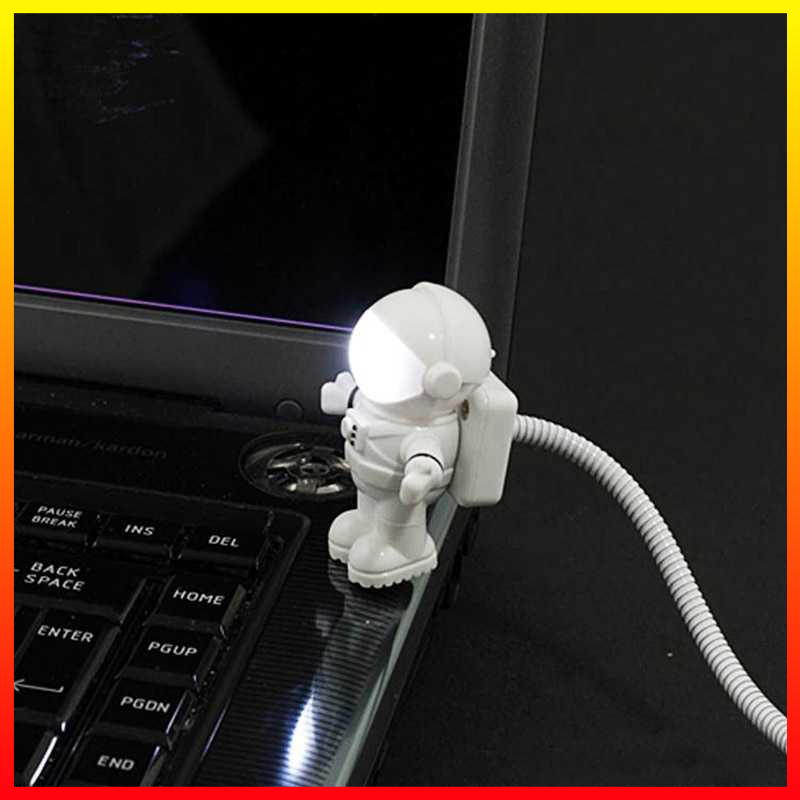 Lampu Meja Kerja Game LED USB Night Light Lamp Flexible Spaceman Astronaut 5V Eshoo - 7RLL1BWH