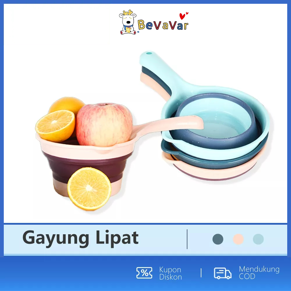 BEVAVAR Gayung Mandi Lipat Gayung Porteble 3Warna