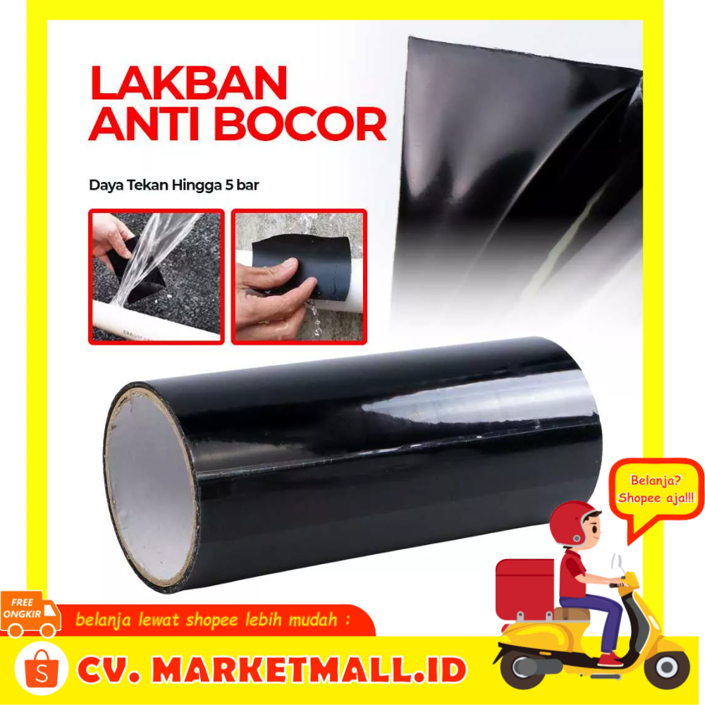 Lakban Anti Bocor Perekat PVC Tahan Air Super Strong Leak Stop Tape Untuk Pipa Ember Bak Mandi Kran air Yijian FL331- 7RHX5RBK