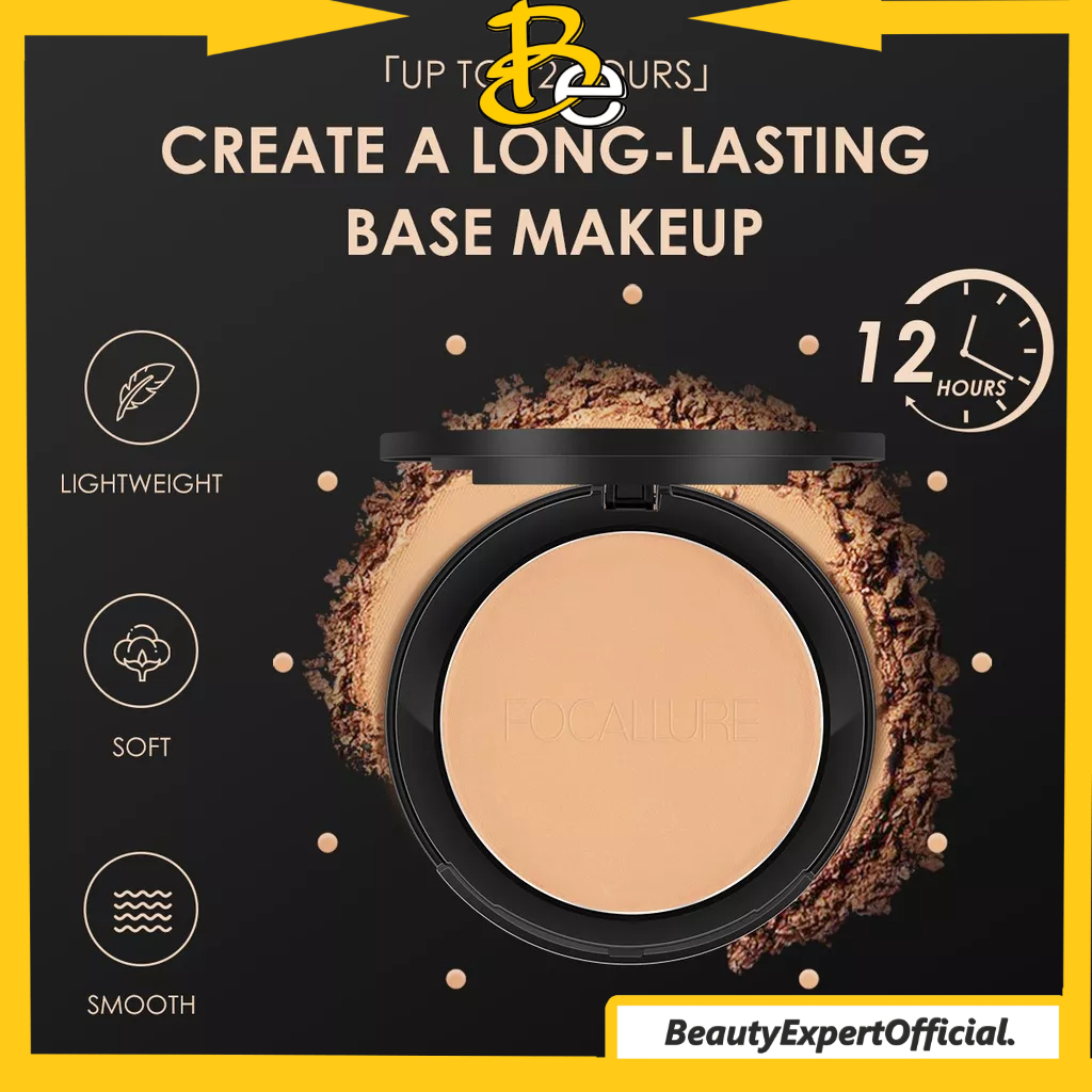 ⭐️ Beauty Expert ⭐️ FOCALLURE Oil-control Pressed Powder-Matte Bedak Padat