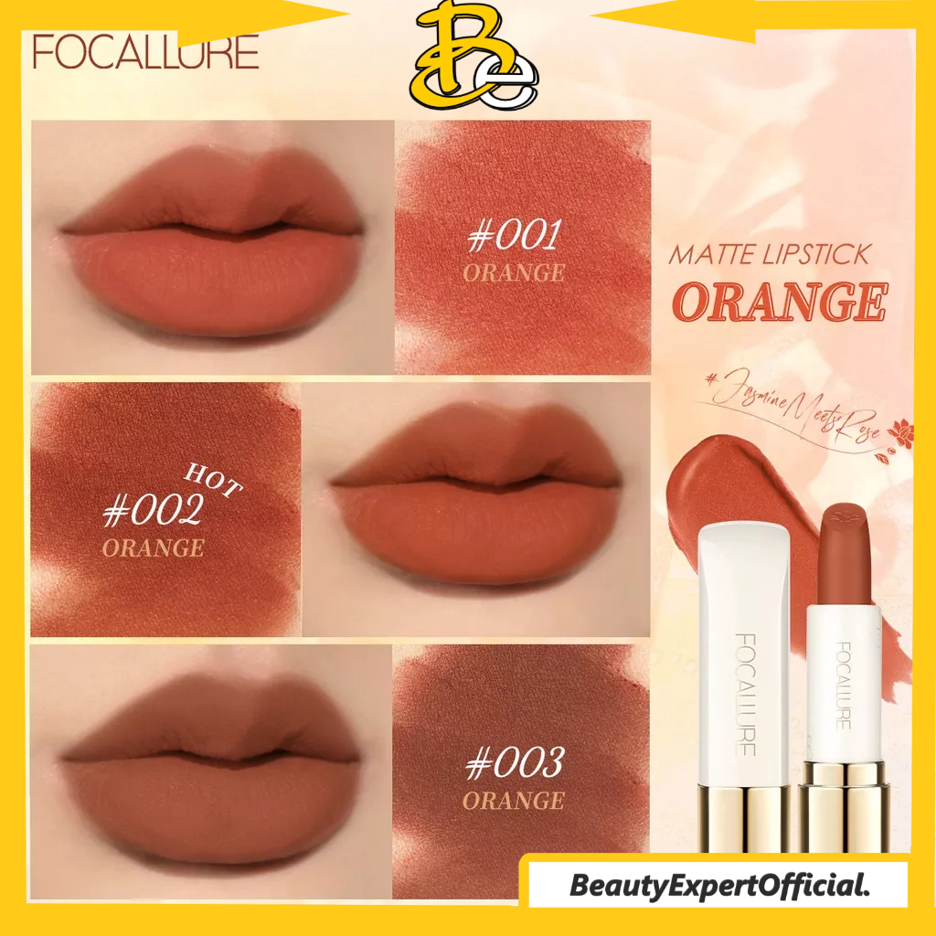 ⭐️ Beauty Expert ⭐️ Focallure Jasmine Meets Rose Matte Lipstick FA203 - Tahan Air Kosmetik Bibir Lipstik