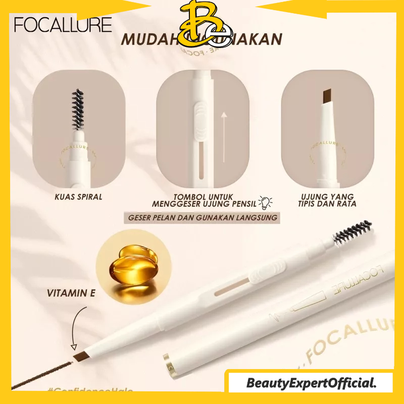 ⭐️ Beauty Expert ⭐️ FOCALLURE Sliding Eyebrow Pencil FA202 #ConfidenceHalo