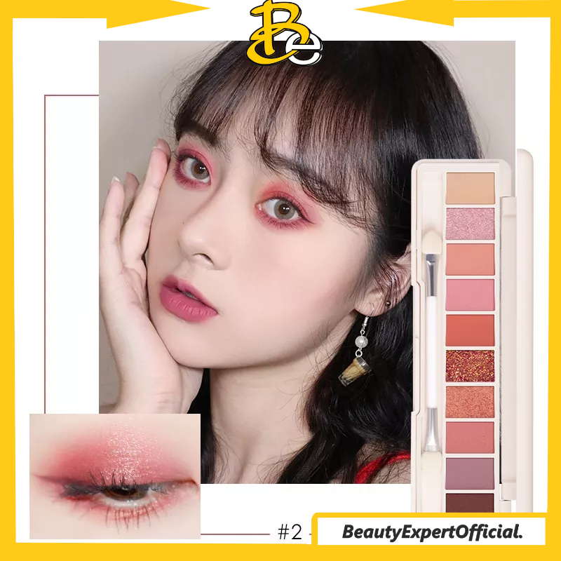 ⭐️ Beauty Expert ⭐️ FOCALLURE 10 Warna Glitter Eyeshadow palette - kosmetik Mata FA158