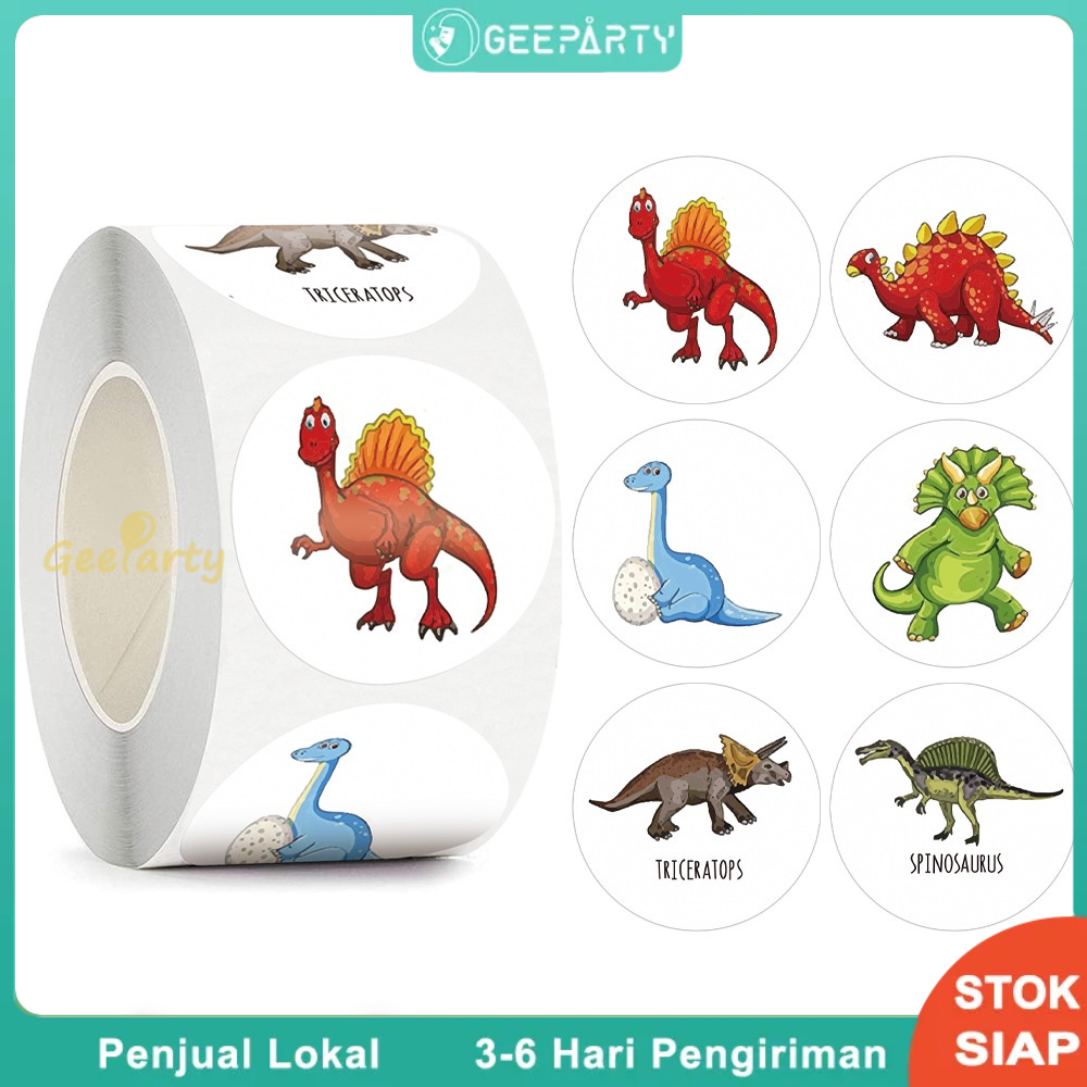 

500 Pcs Stiker Dinosaurus Untuk Pesta Ulang Tahun Dinosaurus Menjarah Tas Dekorasi Mendukung Persediaan