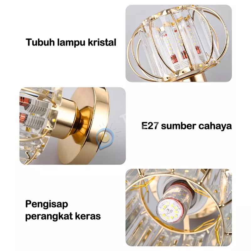 [COD] Lampu Plafon kristal Ceiling Minimalis Lampu kristal plafon rumah modern Untuk Ruang Tamu Kamar Tidur Dapur Teras Depan Cafe