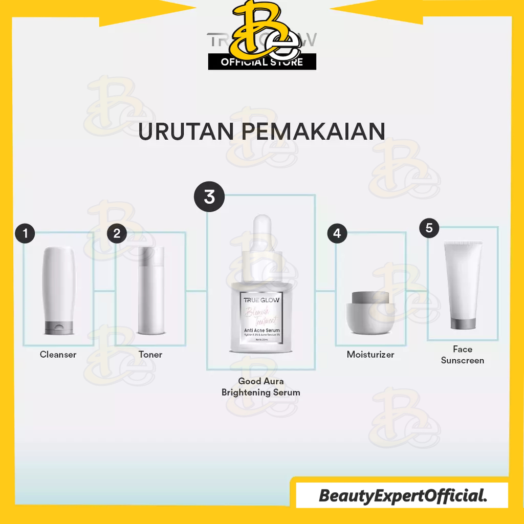 ⭐️ Beauty Expert ⭐️ TRUE GLOW Good Aura Brightening Serum - Serum Cerah Maksimal Untuk Menyamarkan Flek Hitam, Bekas Jerawat/Dark Spot