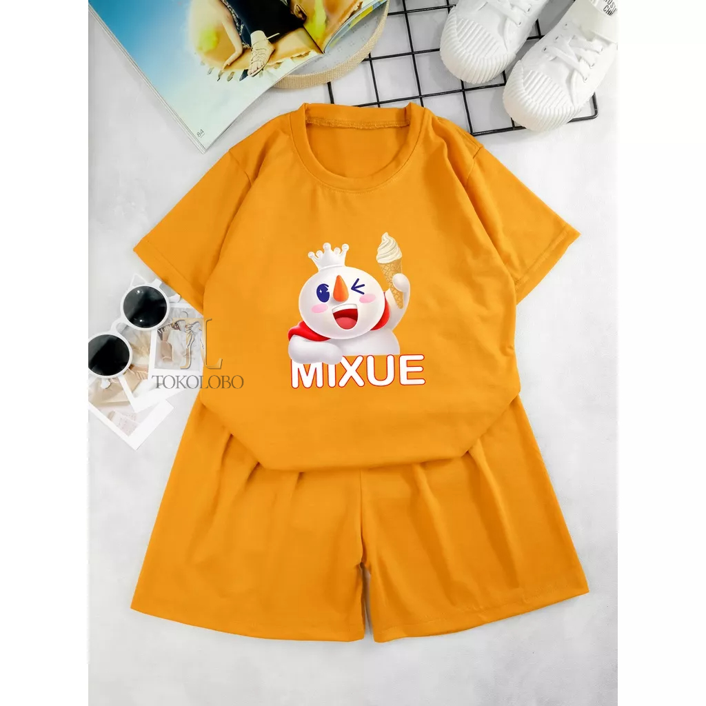 tokolobo SET ANAK YAY MIXUE (SOFT SPANDEX) DTF PRINTING