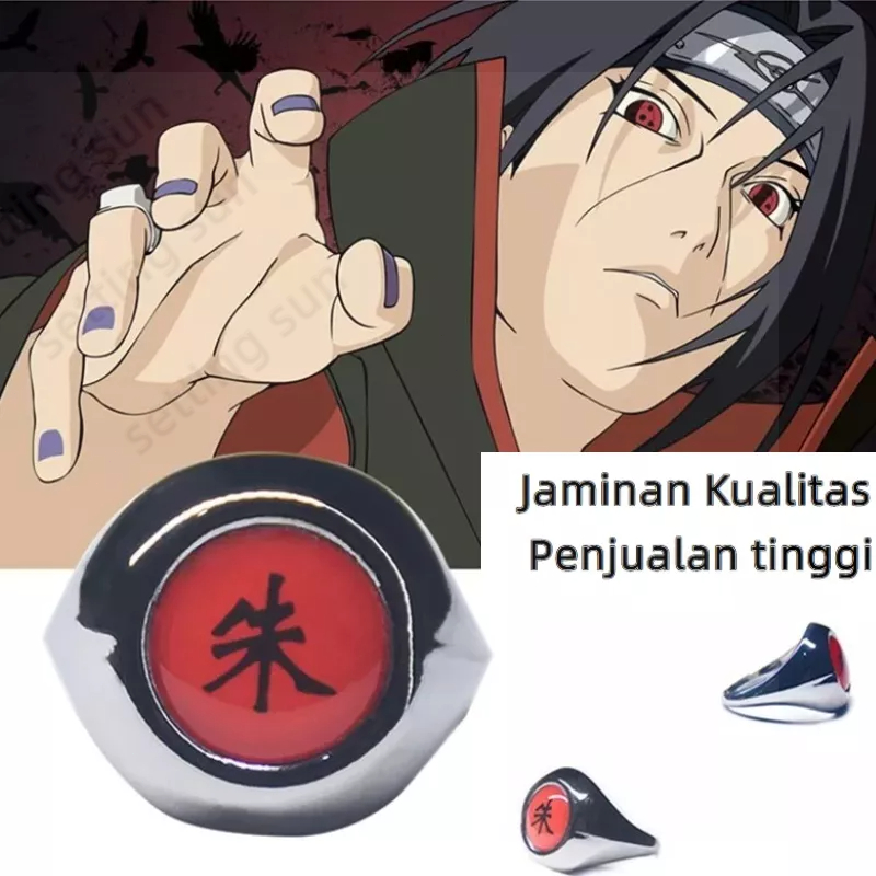 COD✨10 Gaya NARUTO Mainan Cincin akatsuki Cosplay Anime Jepang HOKAGE Akatsuki Ninjaas Sasori Itachi Hidan Deidara Pein