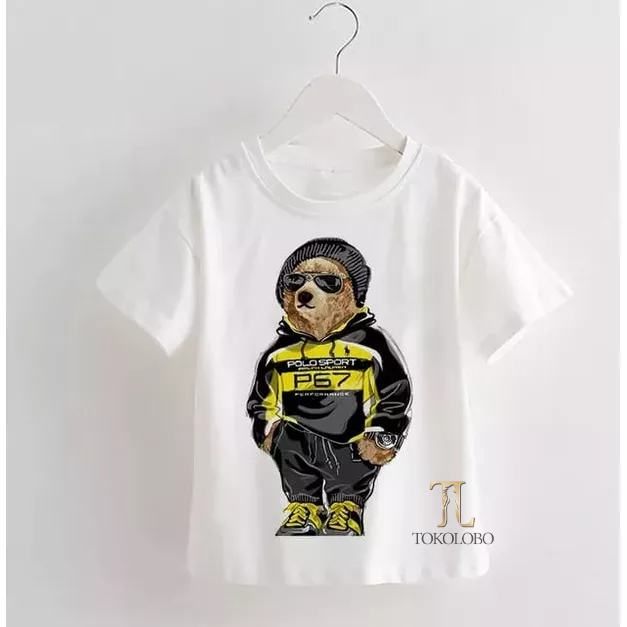 tokolobo Tshirt Anak BEAR MAMBA DTF Print (Size 1 - 4)