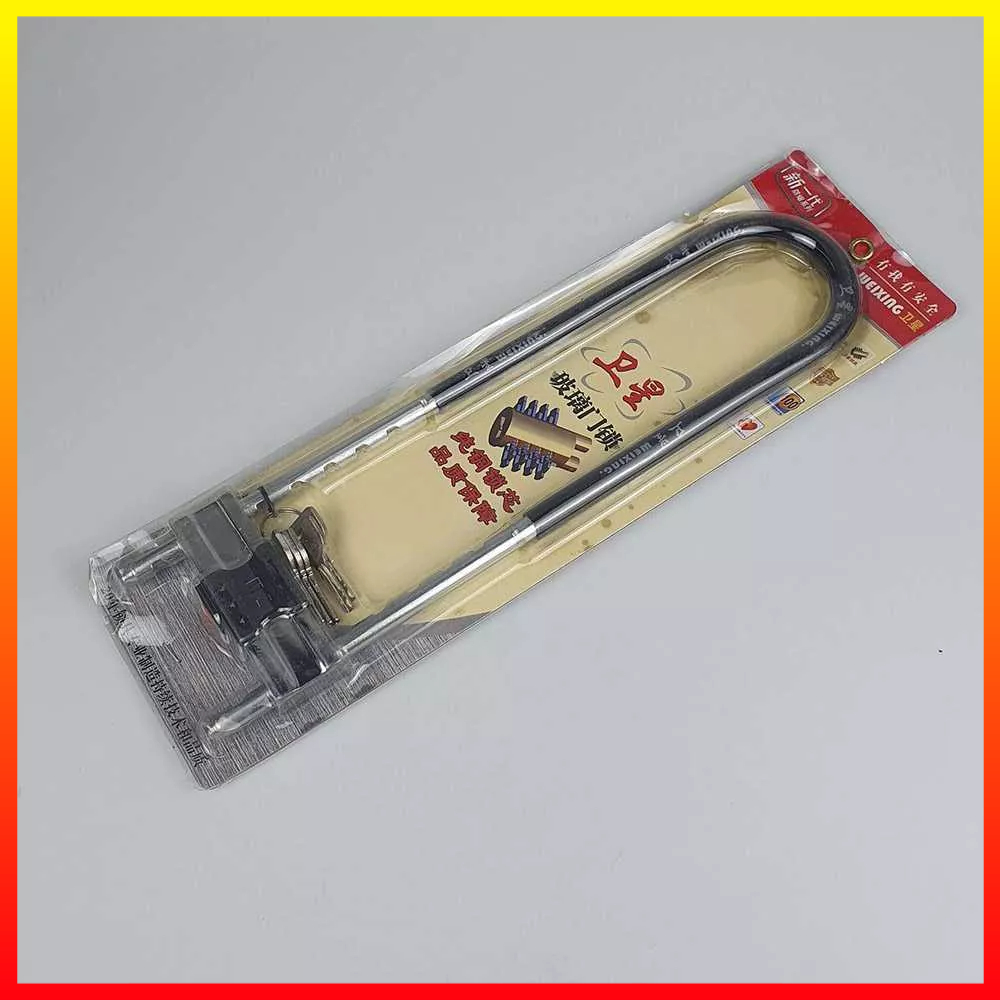 Kunci Gembok Panjang Anti Maling U-Lock Velg Ban Motor Sepeda 410mm WEIXING S659 - 7RSEE5BK
