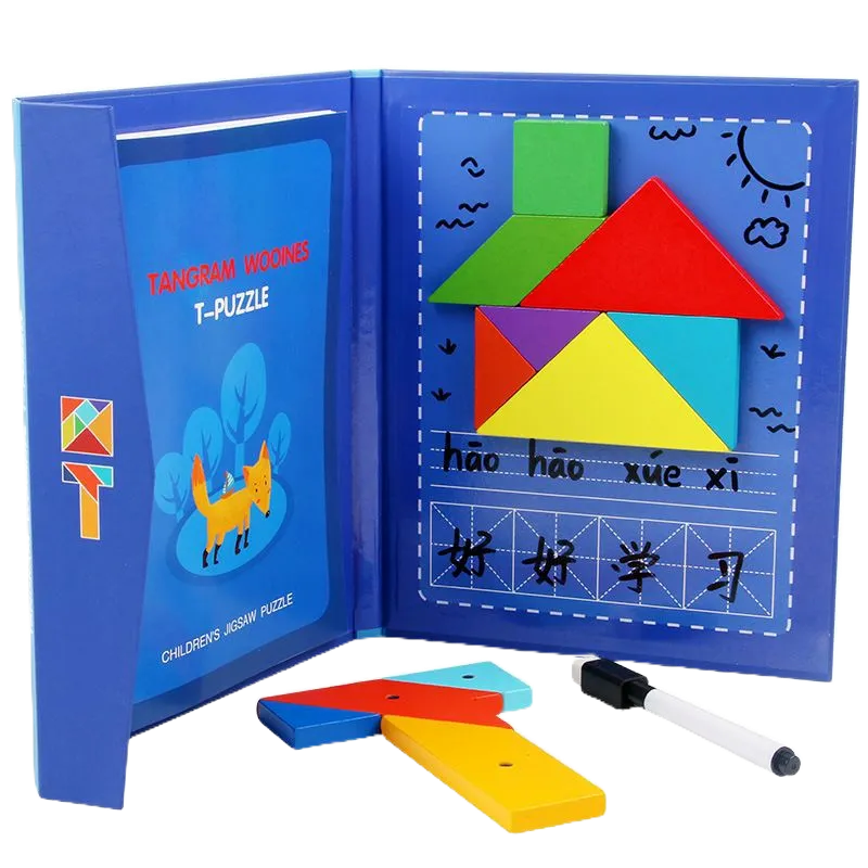 Mainan Edukasi Children Magnet Tangram / Puzzle Tangram Anak