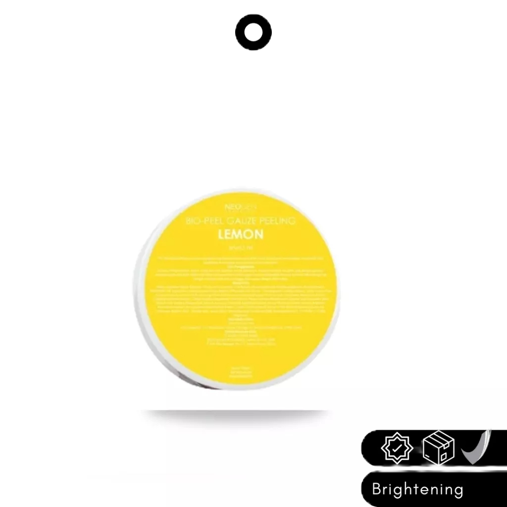 Neogen Bio Peel Gauze Peeling Pad Lemon Small Jar isi 5 pc Exfoliasi untuk Mencerahkan