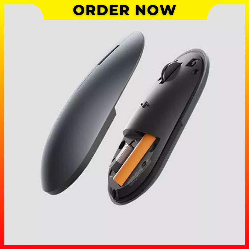 Mouse Portable Wireless Fashion Koneksi USB 1000dpi 2.4GHz Optical Mute Laptop Notebook Office Gaming Xiaomi XMWS001TM - XOMS04BK