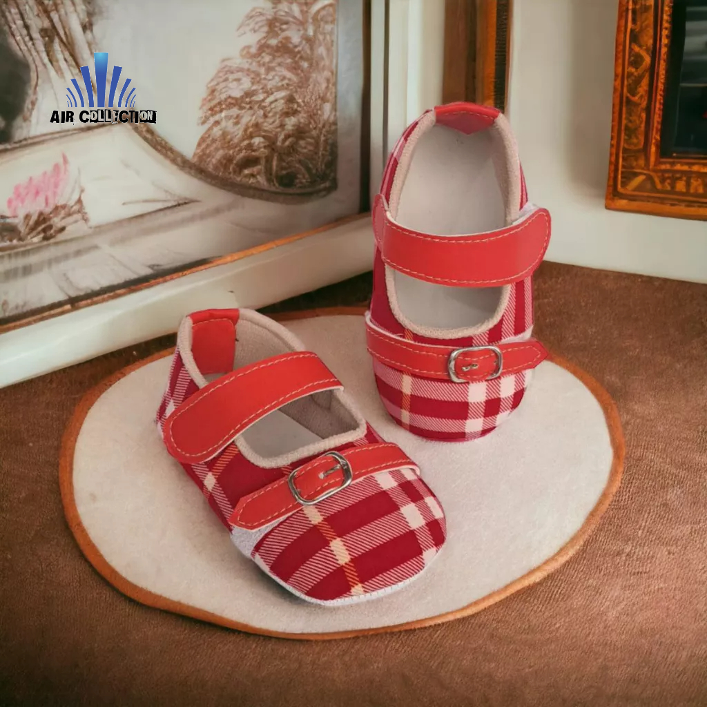 Sepatu Bayi Perempuan Balet Beri Gesper Baby Shoes Prewalker 0 6 12 Bulan