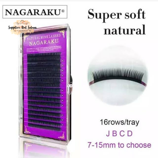 Nagaraku ungu lentik premium lashes TIPE D eyelash extension