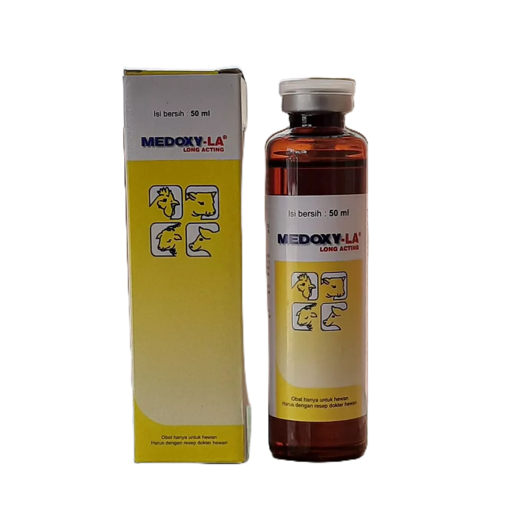 Medoxy La 50 ml Antibiotik Untuk Sapi Kambing Babi Dan Unggas