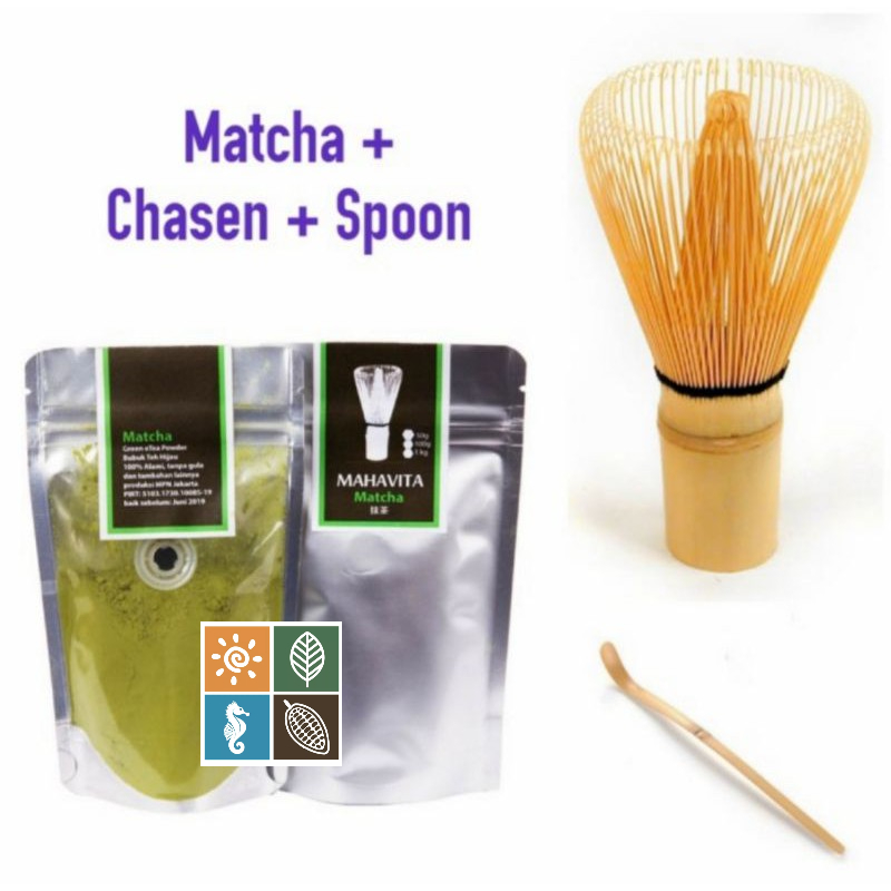 

Paket Matcha 100 gr Bubuk Teh Hijau + Chasen Adukan + Sendok Bambu Matcha Maker