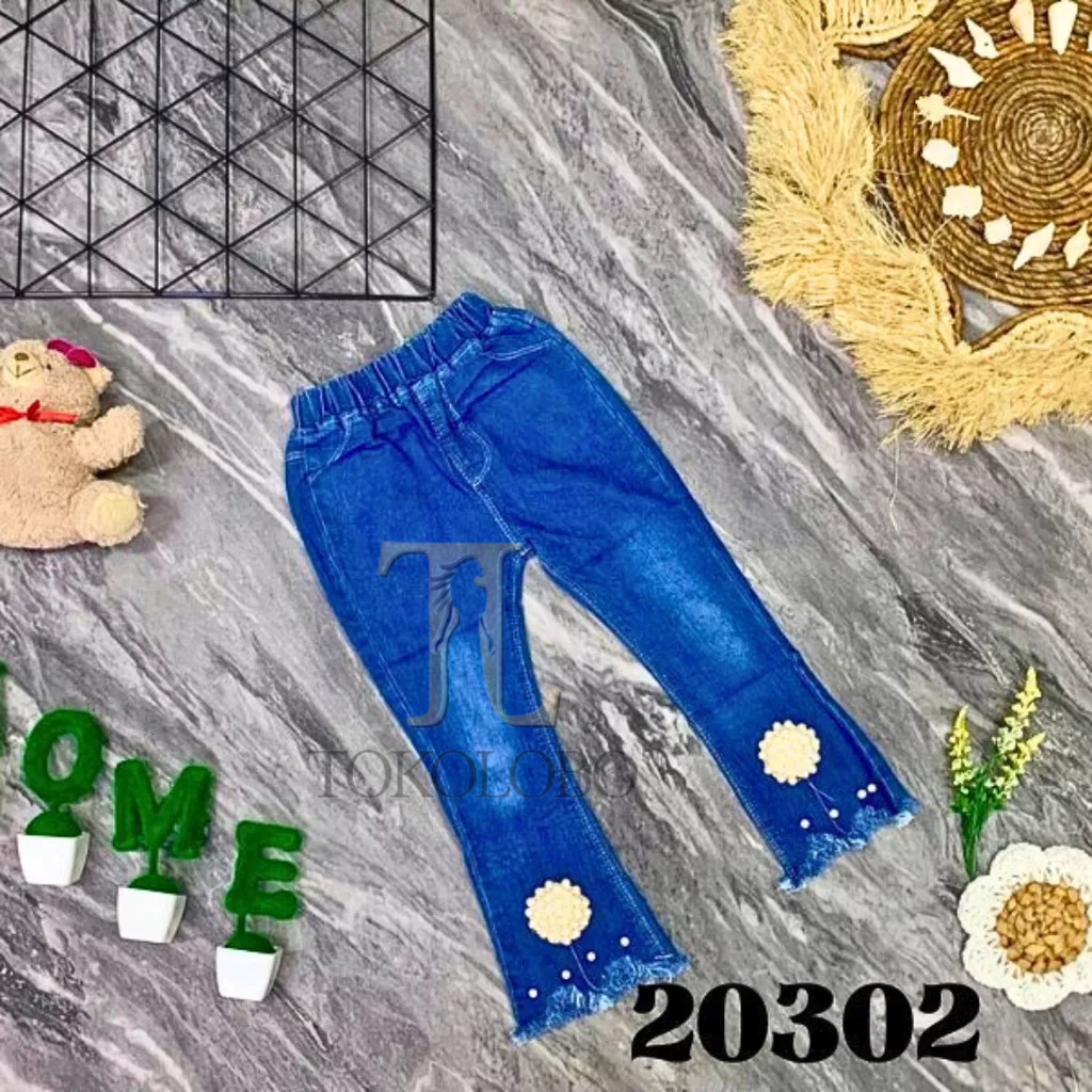 tokolobo (IMPORT KAI JI LI) JEANS ANAK FLOWSS KD 20302