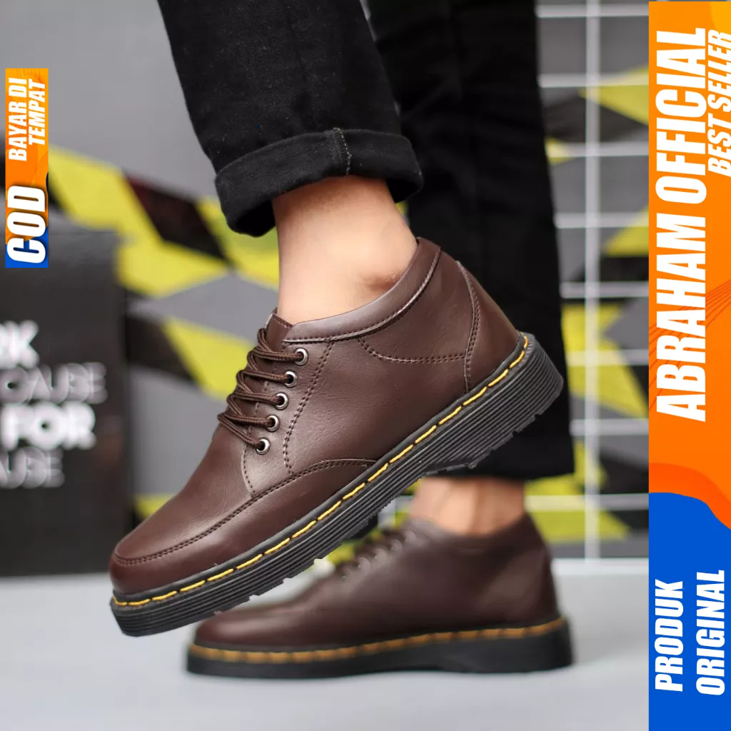 Sepatu Docmart Formal Casual Pantofel Kerja Hitam Pria