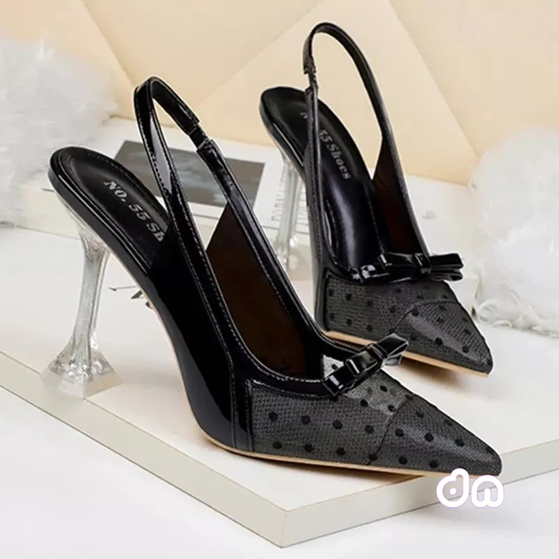 High heels stiletto sandal wanita Rindhie 01 tinggi 7 cm realpict