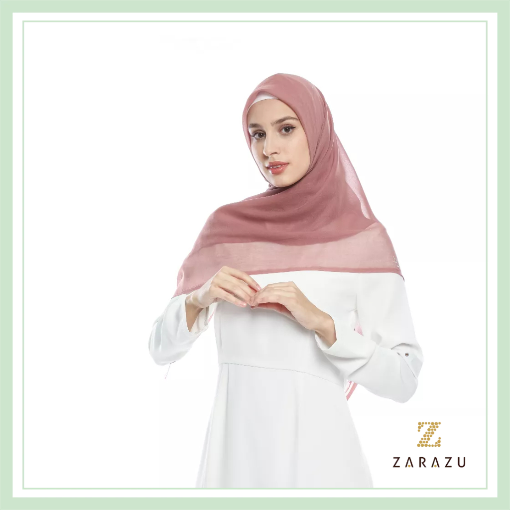 Hikmat Scarf - Everyday Sekar Scarf Square Paris Japan Today Premium by Zarazu [ Pastel Signature Se