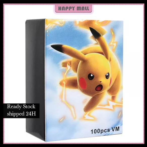 【Harga Minimum】COD 100Pcs Mega EX GX Kartu Anime Pokemon TCG untuk Koleksi