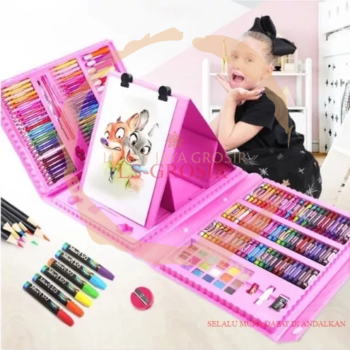 

PROMO Set Crayon 208 PCS & 150PCS / Krayon Mewarna Alat Menggambar dan Mewarnai Anak
