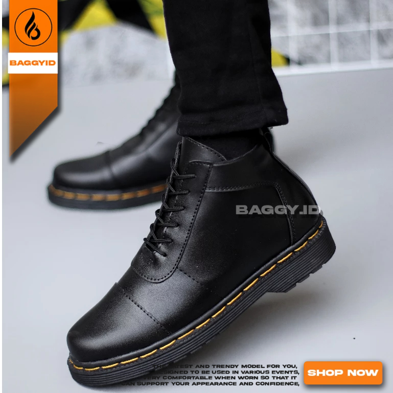 Sepatu Boots Tinggi Casual Pria
