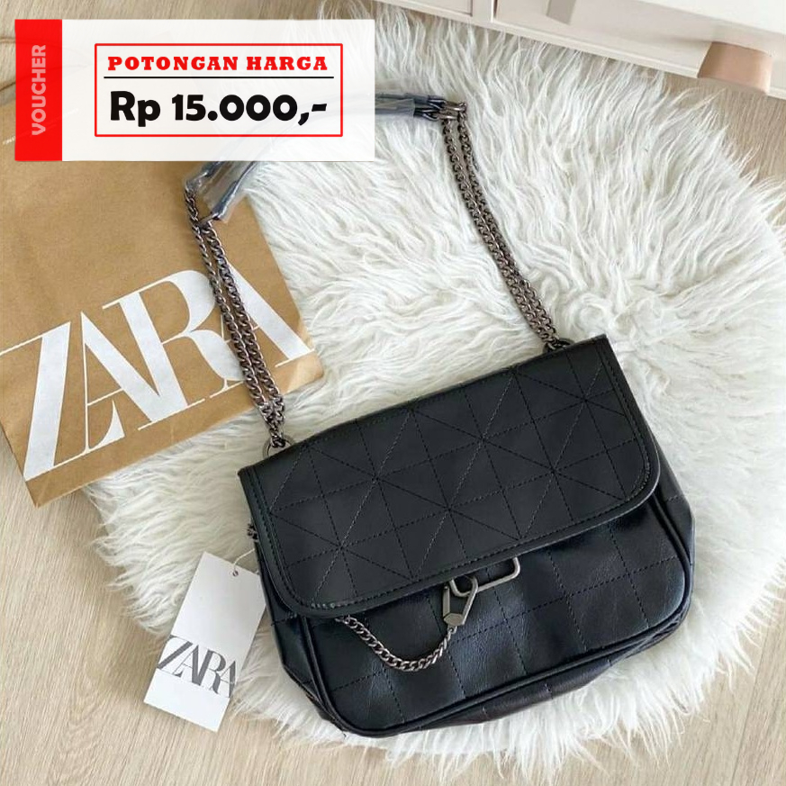 TAS WANITA ZARA SOFT ROCKER CROSSBODY BAG