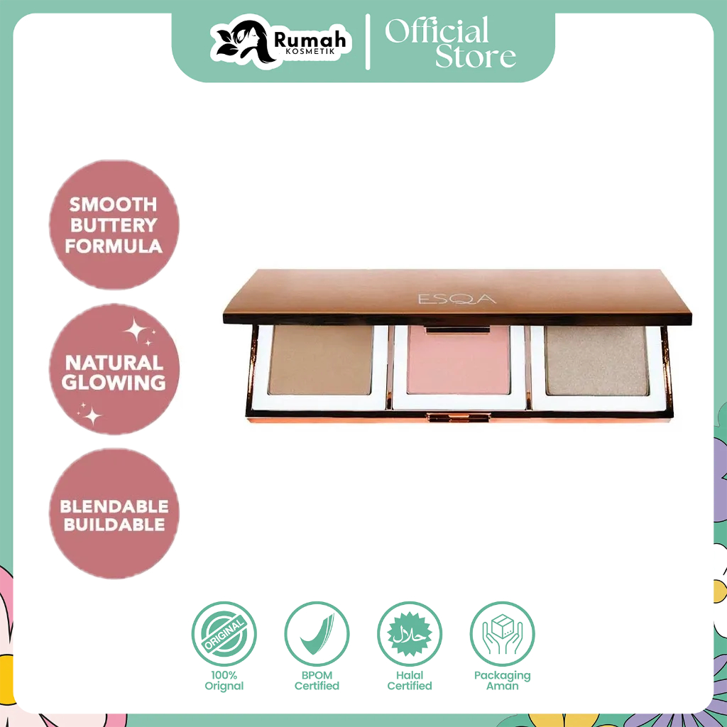 ESQA Trio Goddess Cheek Palette - Aphrodite
