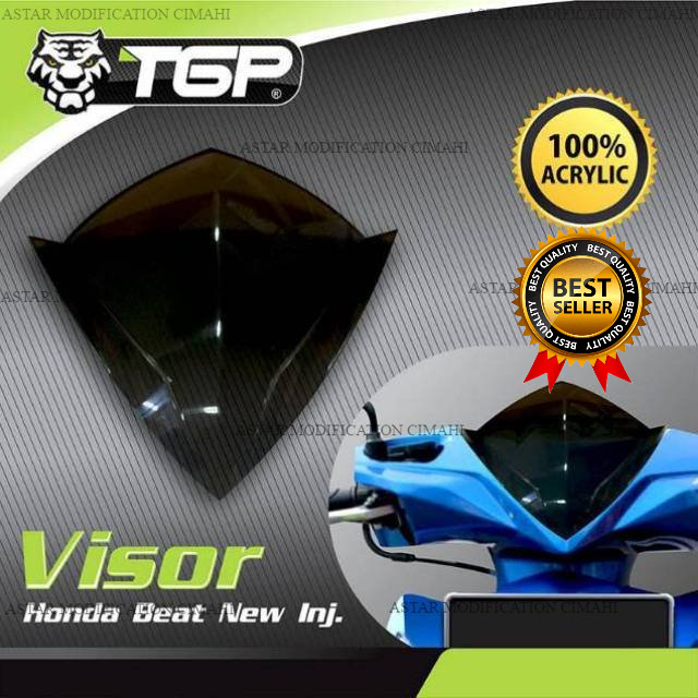 VISOR BEAT FI ESP NEW 2017-2019 HITAM TGP